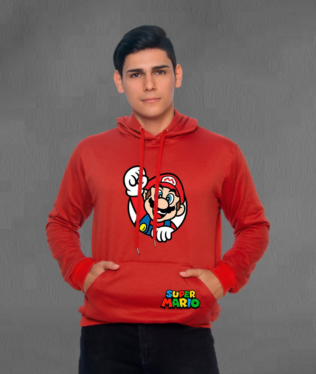 Buzo Buso,hoodies Hombre Mario Bros